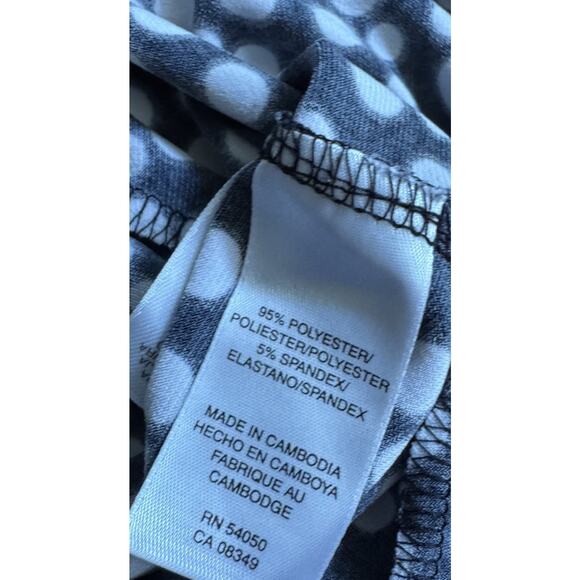 Nine West Separates Women’s Large Tie Back Top Black White Polka Dot Retro Chic - Picture 7 of 9